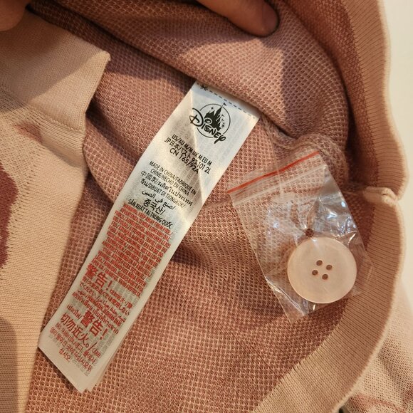 Disney Peter Pan Tinkerbell Pink Crop top cardigan sweater - Picture 4 of 4